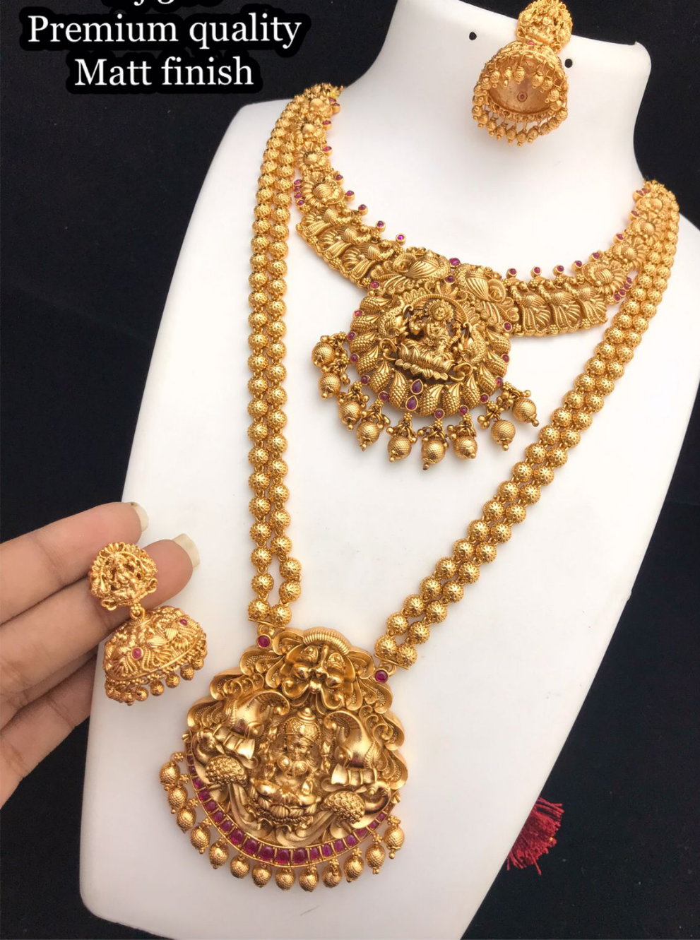 Neckset (short and long) with Jhumkas
