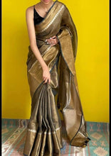 Load image into Gallery viewer, Tissue Linen Saree
