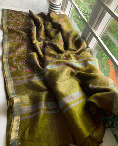 Semi Linen Silk Saree