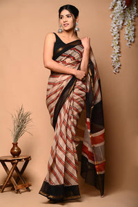 Hand Block Printed Cotton Saree