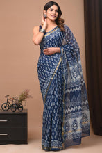 Load image into Gallery viewer, Hand Block Printed Cotton Saree

