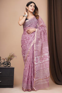 Hand Block Printed Cotton Saree