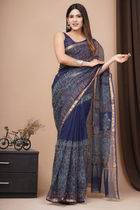 Hand Block Printed Cotton Saree