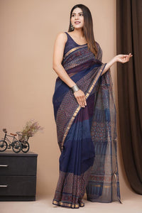 Hand Block Printed Cotton Saree