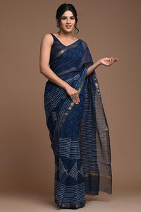 Hand Block Printed Cotton Saree