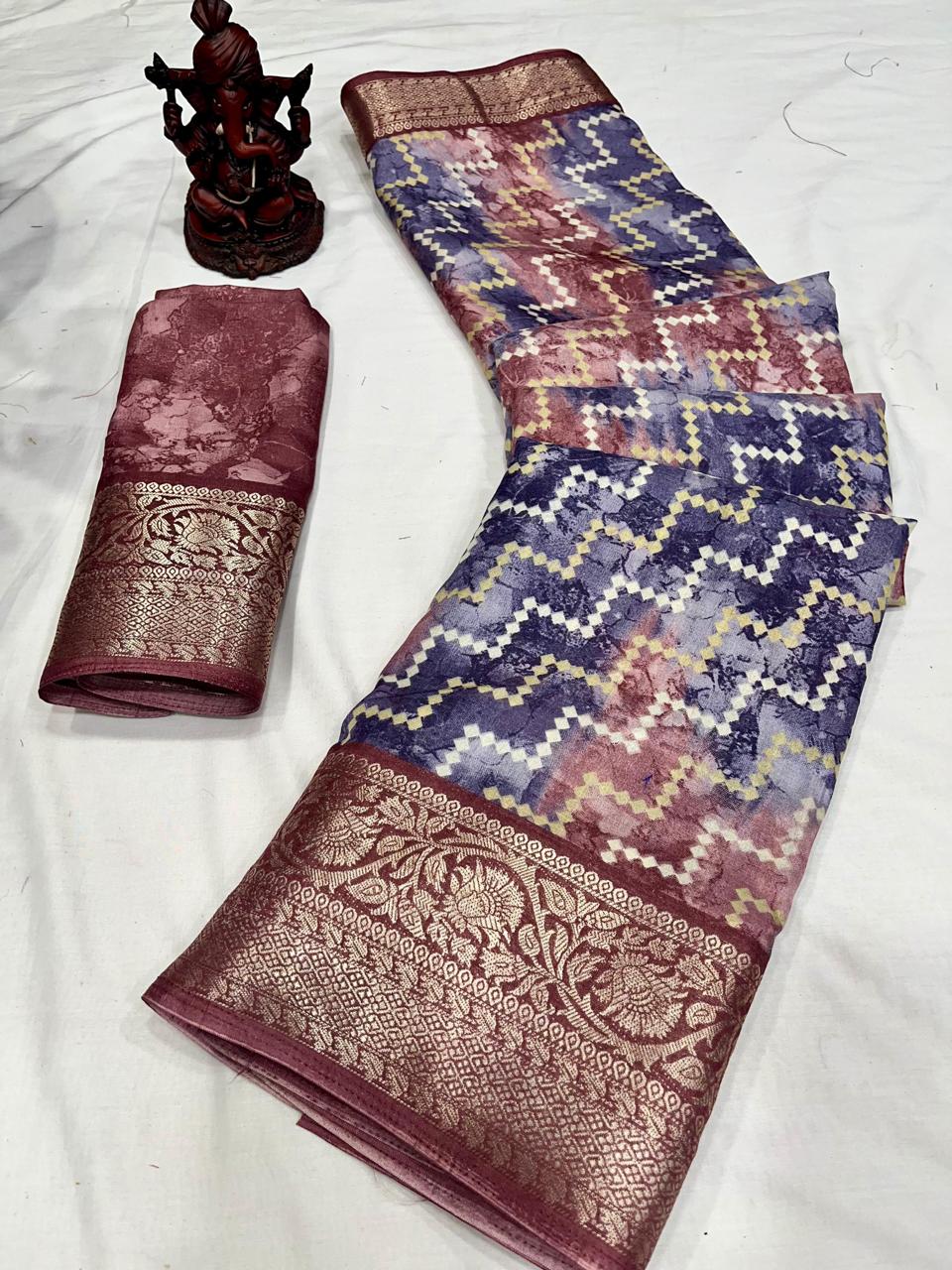 Printed Silk Cotton Saree