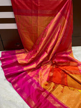 Load image into Gallery viewer, Dual Shade Banarasi Soft Silk Saree
