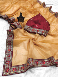 Soft Tissue Designer Saree