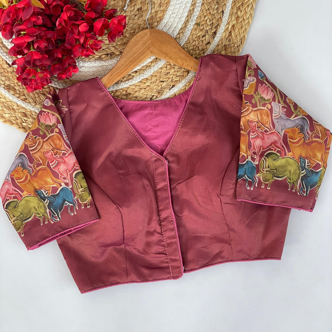 Silk Stitched Designer Blouse