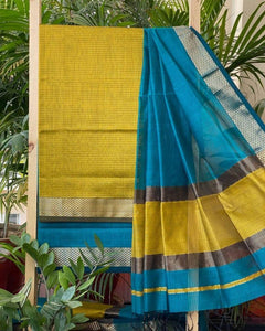 Pure Handloom Silk Cotton Dress Material