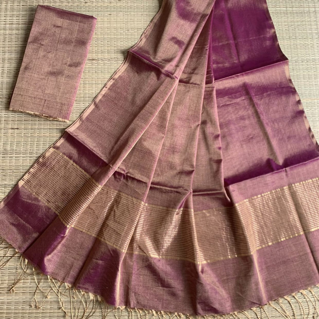Handloom Pure Tissue silk dress material