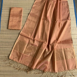 Handloom Pure Tissue silk dress material