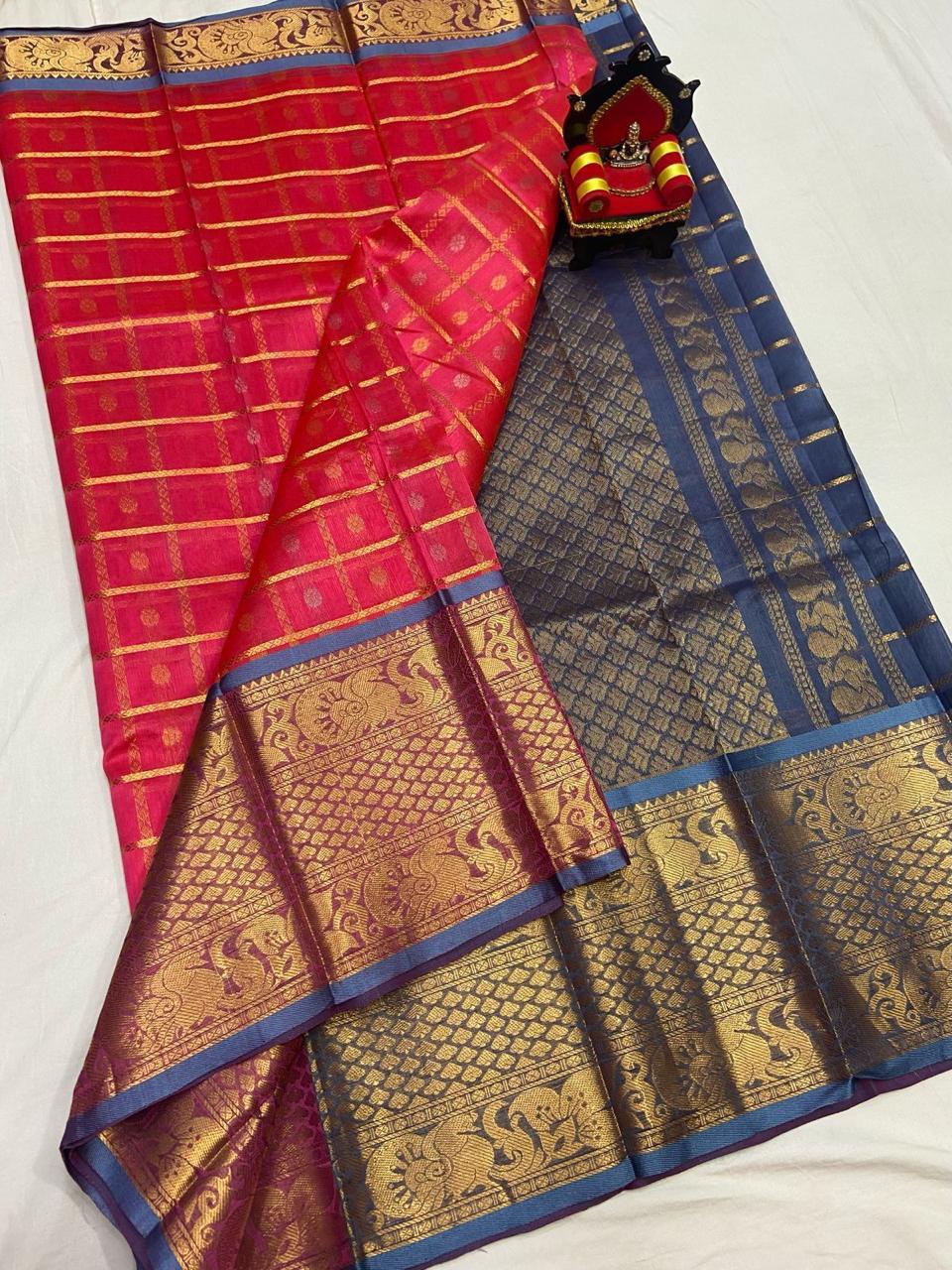Light Weight Kuppadam Silk Saree