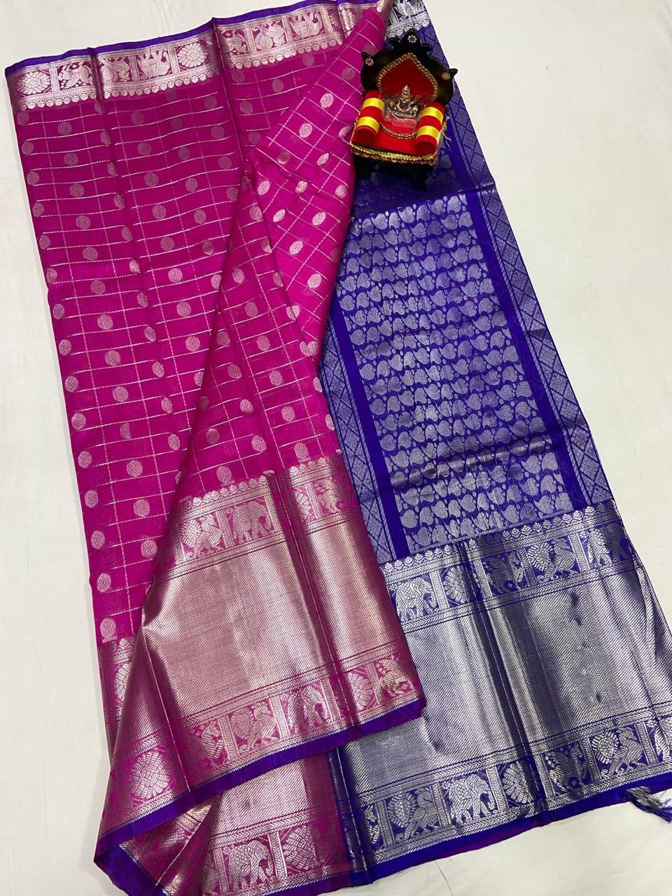 Light Weight Kuppadam Silk Saree