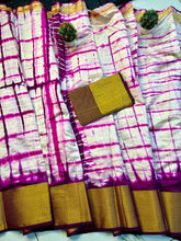 Load image into Gallery viewer, Shibori print Mixed Silk Saree with Blouse
