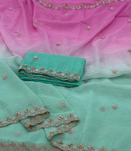 Partywear Chiffon Saree