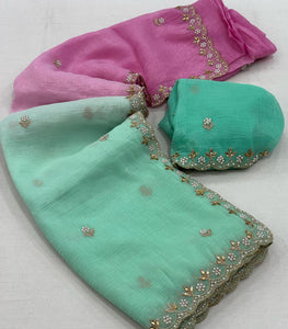 Partywear Chiffon Saree
