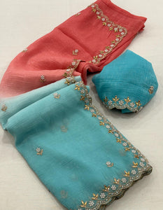 Partywear Chiffon Saree