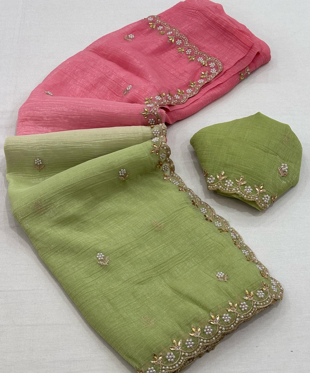 Partywear Chiffon Saree