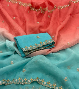Partywear Chiffon Saree