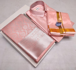 Silk Saree and Silk Dhoti Combo