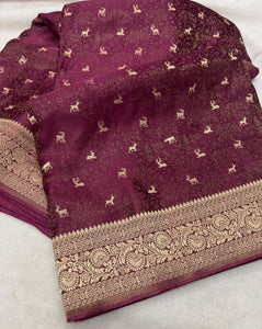 Satin Banarasi Saree