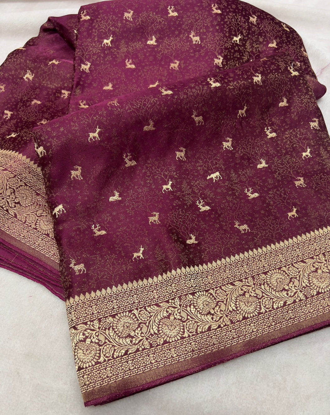 Satin Banarasi Saree