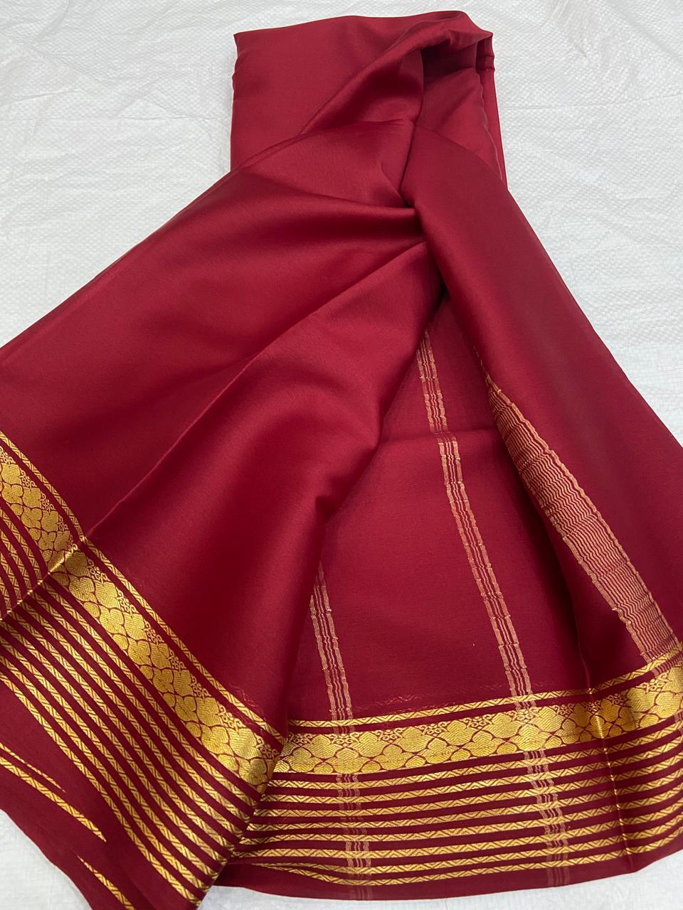 60 count Pure Mysore Silk Saree