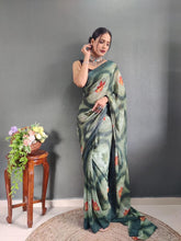 Load image into Gallery viewer, 1 min Georgette Saree
