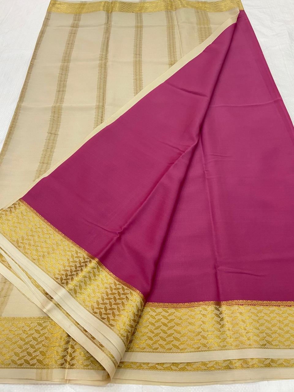 Pure Mysore silk saree