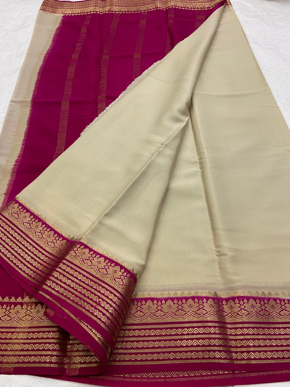 Pure Mysore silk saree