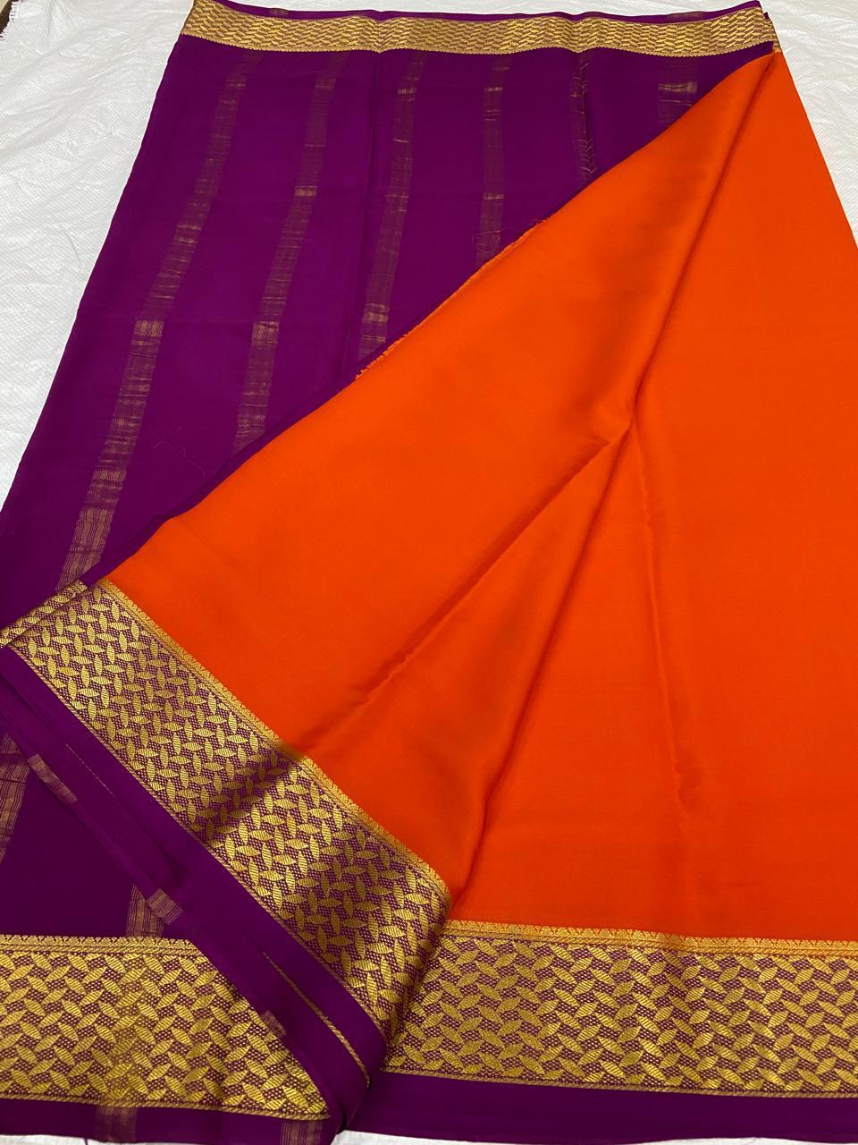 Pure Mysore silk saree