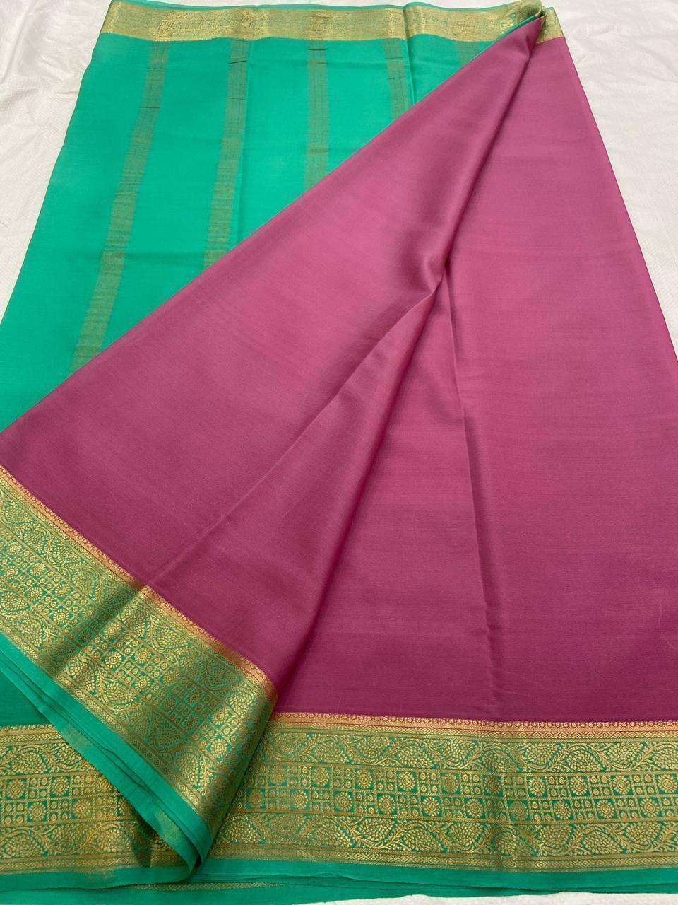 Pure Mysore silk saree