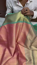 Load and play video in Gallery viewer, Banarasi Katan Silk Saree
