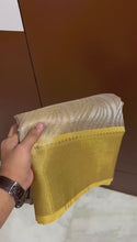 Load and play video in Gallery viewer, Mini - Kanchipuram style Banarasi soft tissue saree
