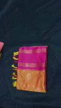 Load and play video in Gallery viewer, Dual Shade Banarasi Soft Silk Saree
