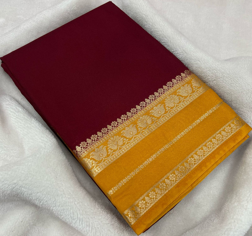 Mysore Crepe Saree
