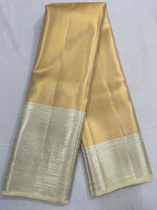 Gold and Silver Kanchipuram Pure silk saree