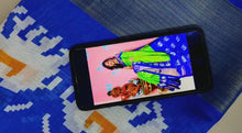 Load and play video in Gallery viewer, Ikkat Print Silk Cotton Saree

