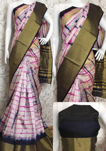 Load image into Gallery viewer, Shibori print mixed silk saree
