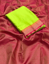 Load image into Gallery viewer, Soft Chiffon Saree with brocade blouse
