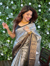 Load image into Gallery viewer, Kora tissue weaving Saree
