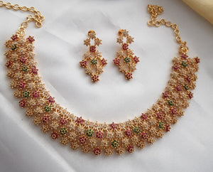 Premium quality Gold Polish Necklace Set