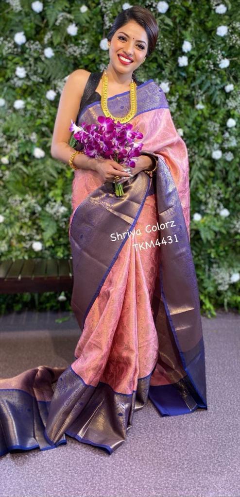 Blended Silk Saree with kanchi weaving