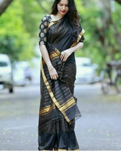 Load image into Gallery viewer, Pure handloom silk saree
