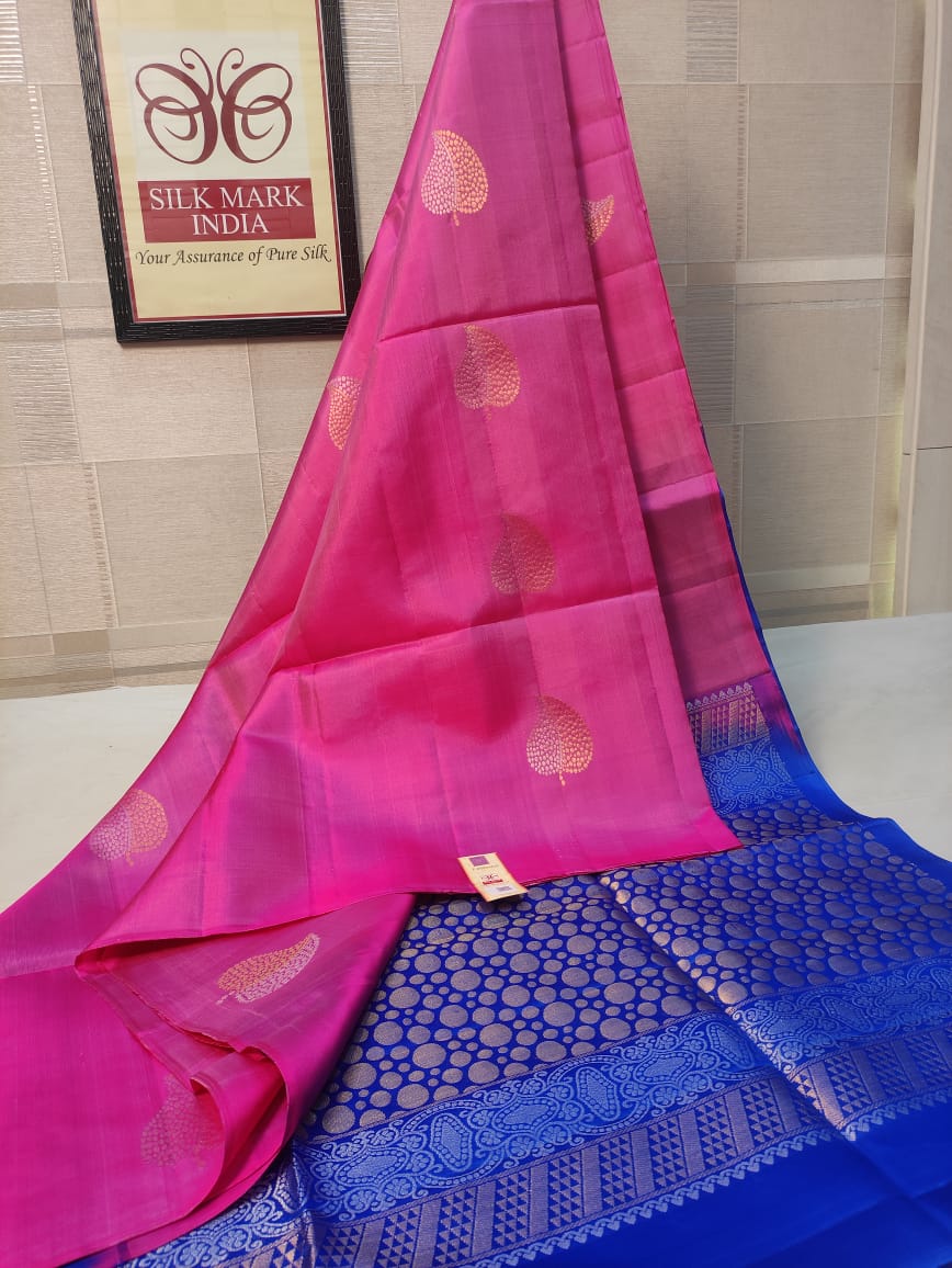 Stripe Pattern Banarasi Silk Saree | RSS03