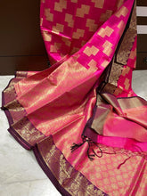 Load image into Gallery viewer, Banarasi Chanderi cotton soft saree

