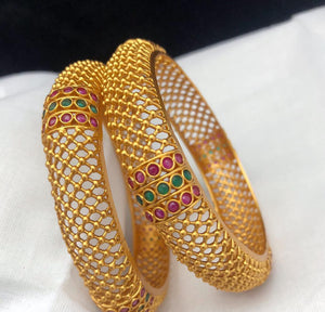 Matte Finish Premium Quality Bangles set of 2