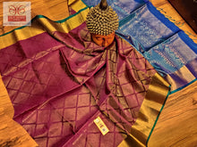 Load image into Gallery viewer, Silk Mark Certified Handwoven Pure Kanjivaram Pattu Saree
