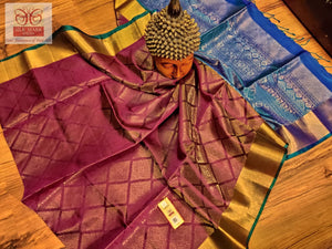 Silk Mark Certified Handwoven Pure Kanjivaram Pattu Saree